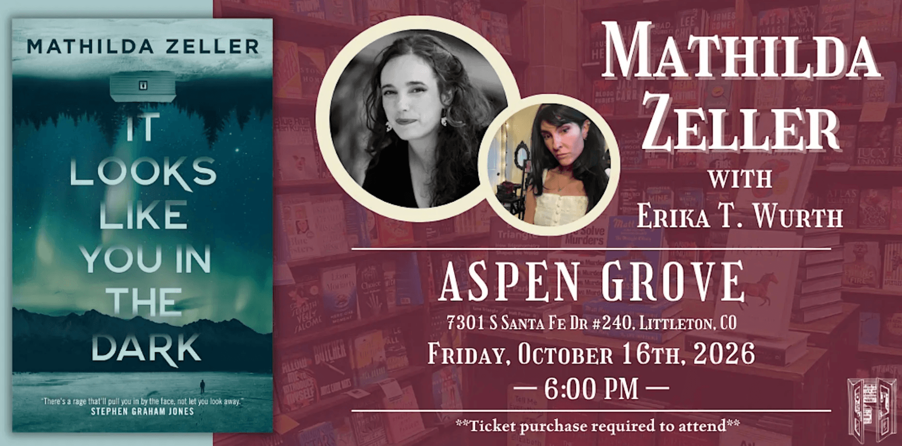It Looks Like You in the Dark:  An evening with Mathilda Zeller