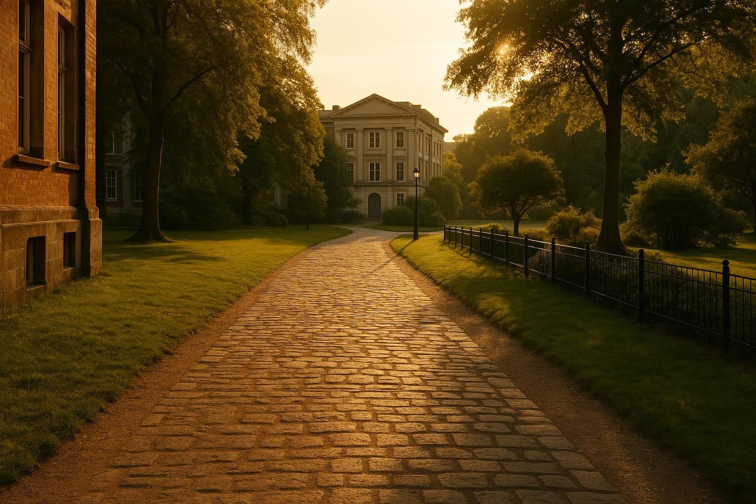 Walking Tours — Golden hour scene