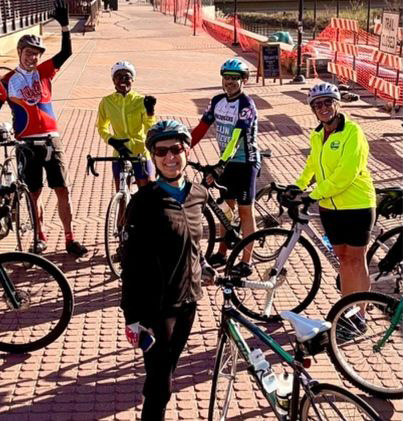 People biking together